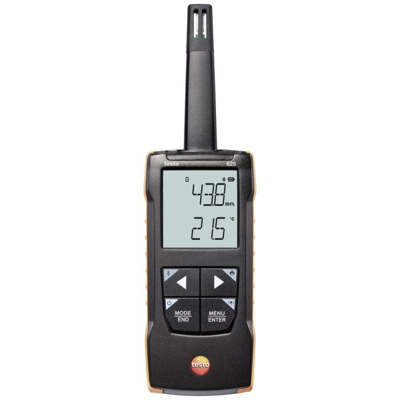 Testo 625 termohygrometr pro měření relativní vlhkosti a teploty vzduchu s aplikací Smart App